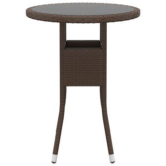 3-delige Tuinset poly rattan bruin 4