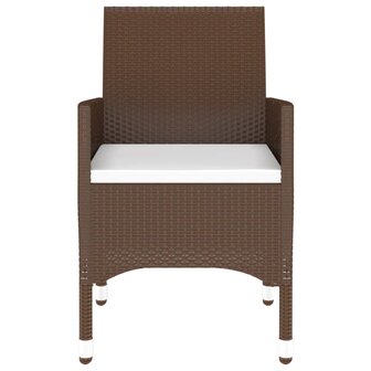 3-delige Tuinset poly rattan bruin 6