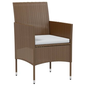 3-delige Tuinset poly rattan bruin 3
