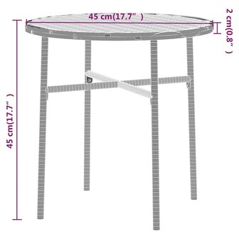 3-delige Tuinset poly rattan bruin 7