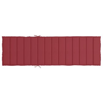 Ligbedkussen 200x70x3 cm oxford stof wijnrood 5