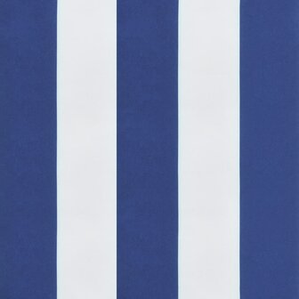 Ligbedkussen gestreept oxford stof blauw en wit 8