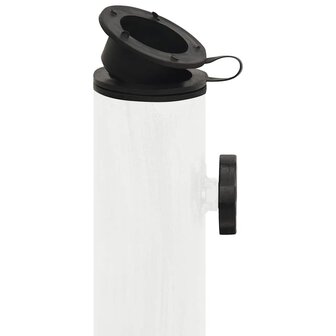 Parasolvoet 45x45x30 cm gietijzer wit 6