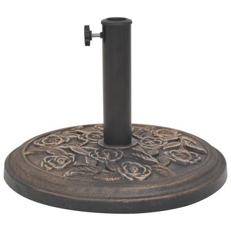Parasolvoet rond 9 kg hars bronskleurig 3