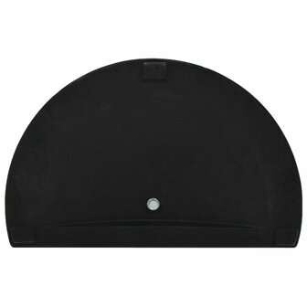 Parasolvoet halfrond 9 kg polyresin zwart 5