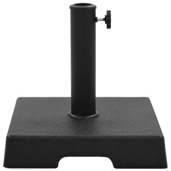 Parasolvoet vierkant 8 kg polyresin zwart 2