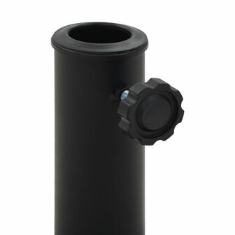 Parasolvoet vierkant 8 kg polyresin zwart 3