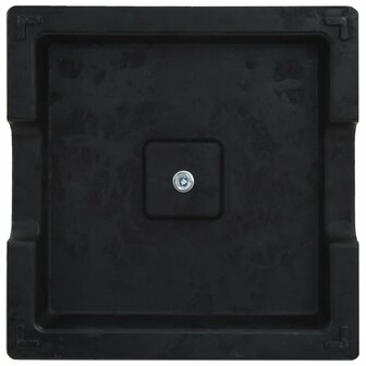 Parasolvoet vierkant 8 kg polyresin zwart 5