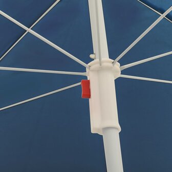 Parasol met stalen paal 180 cm blauw 4