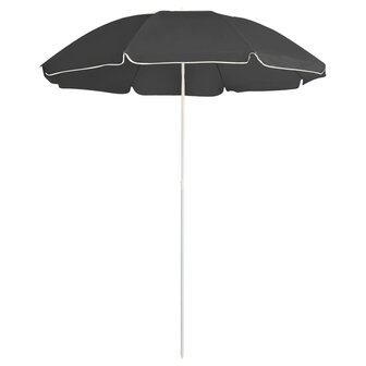 Parasol met stalen paal 180 cm antracietkleurig 1