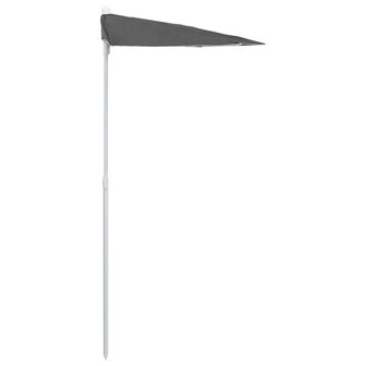 Parasol half met paal 180x90 cm antracietkleurig 5