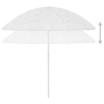 Strandparasol Hawa&iuml; 300 cm wit 4