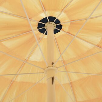 Strandparasol Hawa&iuml; stijl 300 cm naturel 4