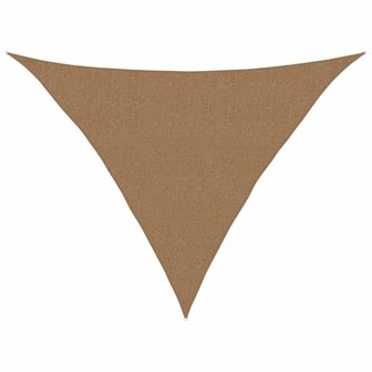 Zonnezeil 160 g/m&sup2; 2,5x2,5x3,5 m HDPE taupe 2