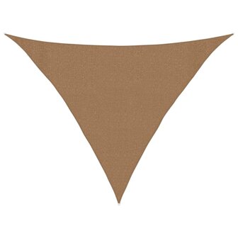 Zonnezeil 160 g/m&sup2; 3x3x4,2 m HDPE taupe 2