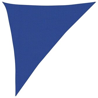 Zonnezeil 160 g/m&sup2; driehoekig 3x4x5 m HDPE blauw 2