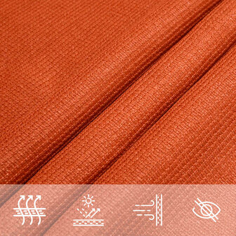 Zonnezeil 160 g/m&sup2; driehoekig 2,5x2,5x3,5 m HDPE oranje 5