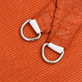 Zonnezeil 160 g/m&sup2; driehoekig 2,5x2,5x3,5 m HDPE oranje 6