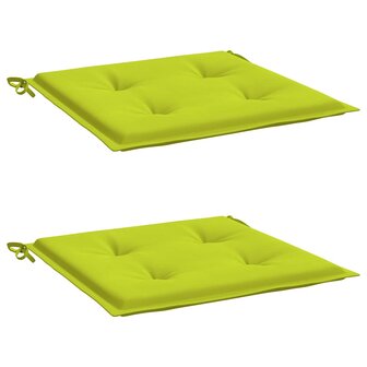 Tuinstoelkussens 2 st 40x40x3 cm oxford stof felgroen 3