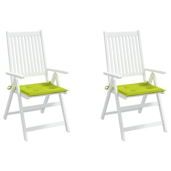 Tuinstoelkussens 2 st 40x40x3 cm oxford stof felgroen 4
