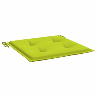Tuinstoelkussens 2 st 40x40x3 cm oxford stof felgroen 5