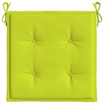 Tuinstoelkussens 2 st 40x40x3 cm oxford stof felgroen 6