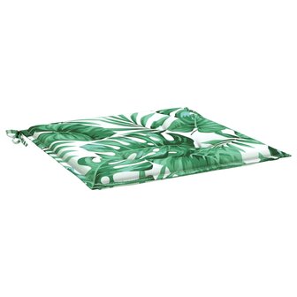 Stoelkussens 6 st bladpatroon 40x40x3 cm stof 5