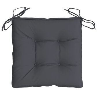 Stoelkussens 2 st 40x40x7 cm oxford stof antracietkleurig 6