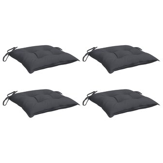 Stoelkussens 4 st 40x40x7 cm oxford stof antracietkleurig 3