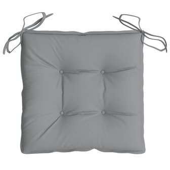 Stoelkussens 4 st 40x40x7 cm oxford stof grijs 6