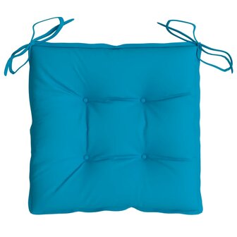 Stoelkussens 4 st 40x40x7 cm oxford stof lichtblauw 6