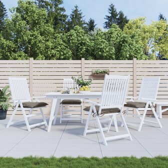 Stoelkussens 4 st 40x40x7 cm oxford stof taupe 1