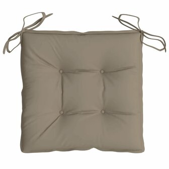 Stoelkussens 4 st 40x40x7 cm oxford stof taupe 6