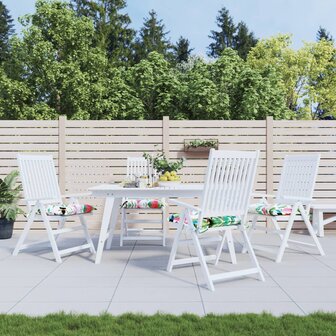 Stoelkussens 2 st 40x40x7 cm stof meerkleurig 1