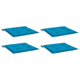 Tuinstoelkussens 4 st 40x40x3 cm oxford stof blauw 3