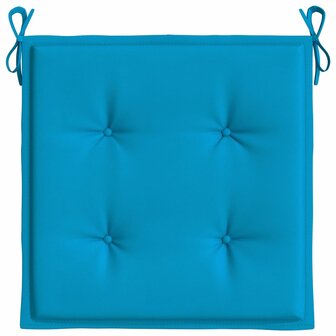 Tuinstoelkussens 4 st 40x40x3 cm oxford stof blauw 6