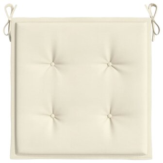 Tuinstoelkussens 2 st 50x50x3 cm oxford stof cr&egrave;mekleurig 6