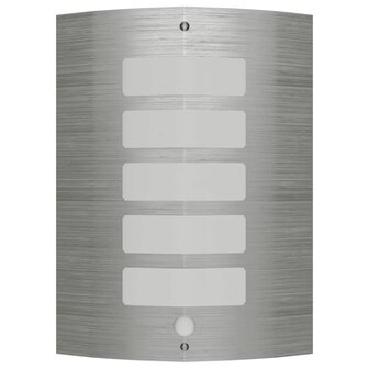 Sierlijke RVS wandlamp met bewegingssensor 1