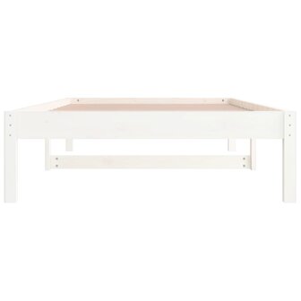 Slaapbank zonder matras 80x200 cm massief grenenhout wit 8
