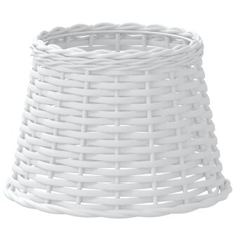 Lampenkap &Oslash;25x17 cm wicker wit 2