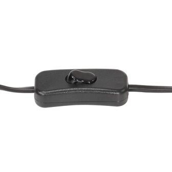 Vloerlamp E27 massief mangohout wit 9