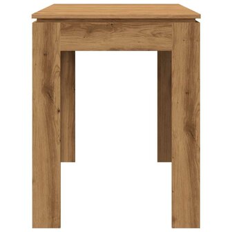 Eettafel 120x60x76 cm bewerkt hout artisanaal eikenkleur 5