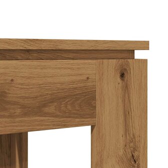 Eettafel 120x60x76 cm bewerkt hout artisanaal eikenkleur 7