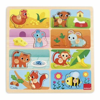 Houten Kinderpuzzel Goula My Favourite Food Hout 1
