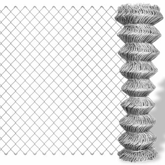 Gaashek 15x1 m gegalvaniseerd staal zilverkleurig 1