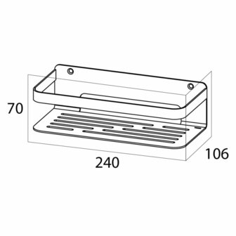 Tiger Badkorf Caddy zilver 1400030946 6