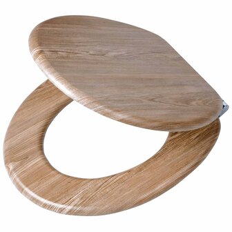 Tiger Soft-close toiletbril Scaffold MDF bruin 252022546 2