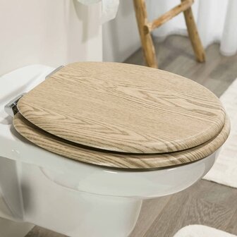 Tiger Soft-close toiletbril Scaffold MDF bruin 252022546 7