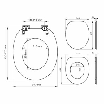 Tiger Soft-close toiletbril Scaffold MDF bruin 252022546 9