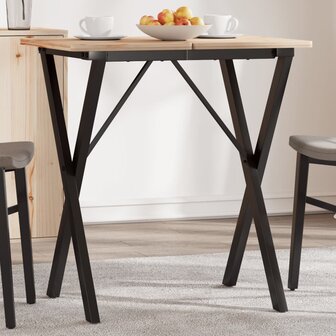 Eettafelpoten X-frame 60x40x73 cm gietijzer 1